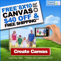 canvas people FREE $50 8x10 Custom made Photo Canvas Print {great grandparents gift}!