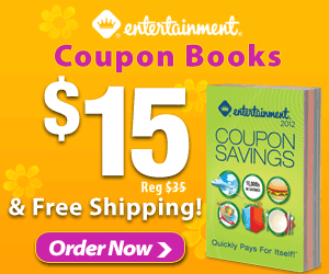 entertainment book *HOT* MONEYMAKER! Entertainment Books only $15 {orig. $35! $1000s of free coupons in each book}!
