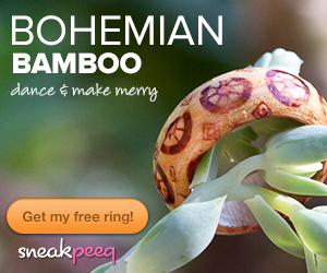 Bohemian Bamboo Ring1 Free Bohemian Bamboo Rings {$27 value} + FREE shipping (& free $10 credit)!