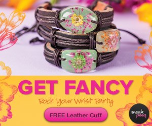 free leather cuff Free Bohemian Fantasy Flower Bracelets {$60 value} + FREE shipping (& free $10 credit)!