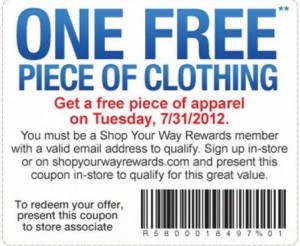 sears free 300x246 Sears Outlet: FREE Apparel Today!