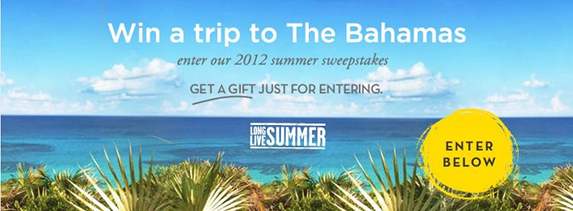  ONLY A FEW DAYS LEFT TO ENTER! Win a FREE Trip to the Bahamas!