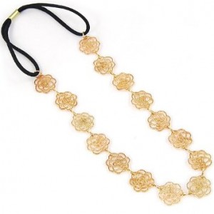 headband 300x300 Amazon: Hot Lovely Metallic  Rose Flower Elastic Hair Band only $1.70 shipped!
