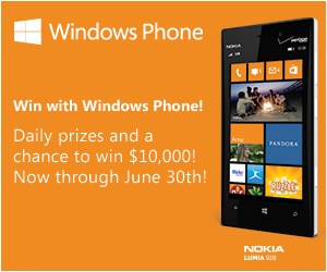 windows 8 phone sweeps windows 8 phone sweeps Win $10,000 + 4000 instant win prizes! Windows 8 Phone Sweeps