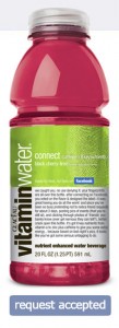 free bottle of Vitamin Water