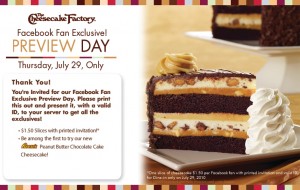 cheesecake factory coupon