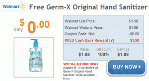 free hand sanitizer