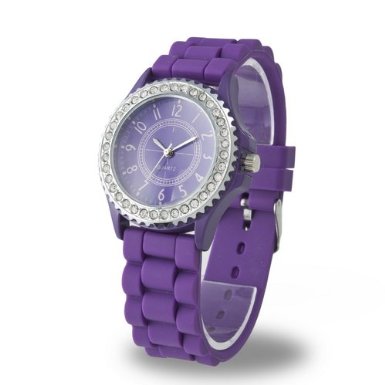 purple gel watch