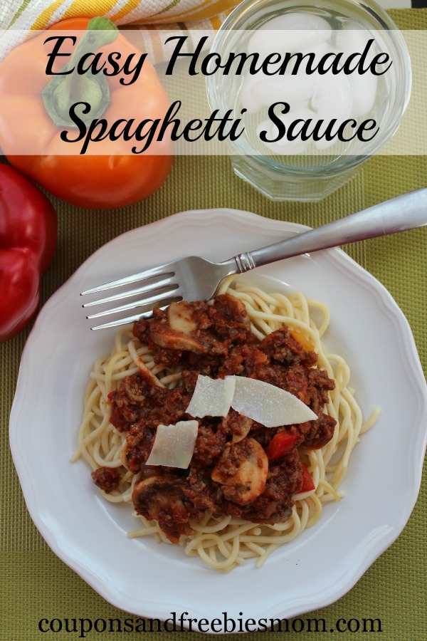 Easy Homemade Spaghetti Sauce Coupons And Freebies Mom Easy homemade spaghetti sauce coupons and freebies mom