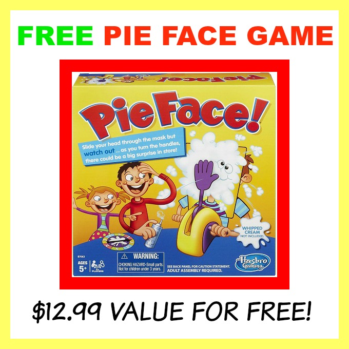 LAST DAY for Free Pie Face Game (12.99 Value)! Coupons and Freebies Mom