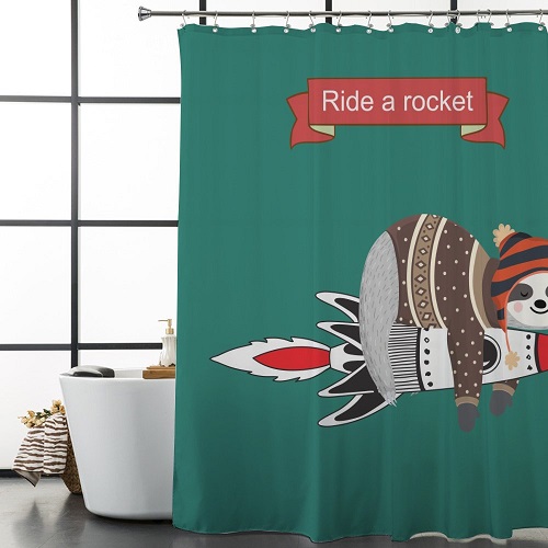 Sloth Fabric Shower Curtain 4.79 After Coupon Coupons and Freebies Mom