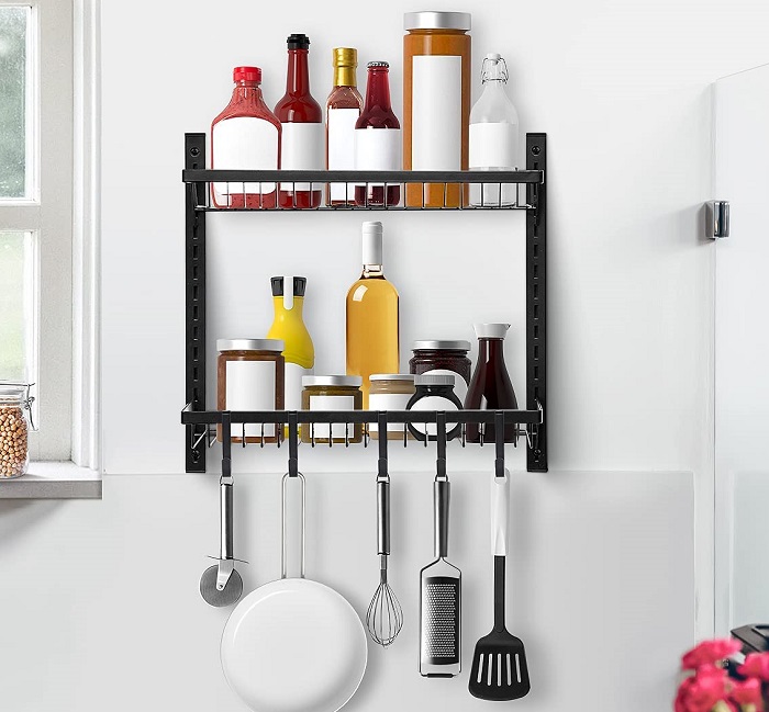 Wall Mounted Adjustable Hanging Spice Rack - Coupons and Freebies Mom